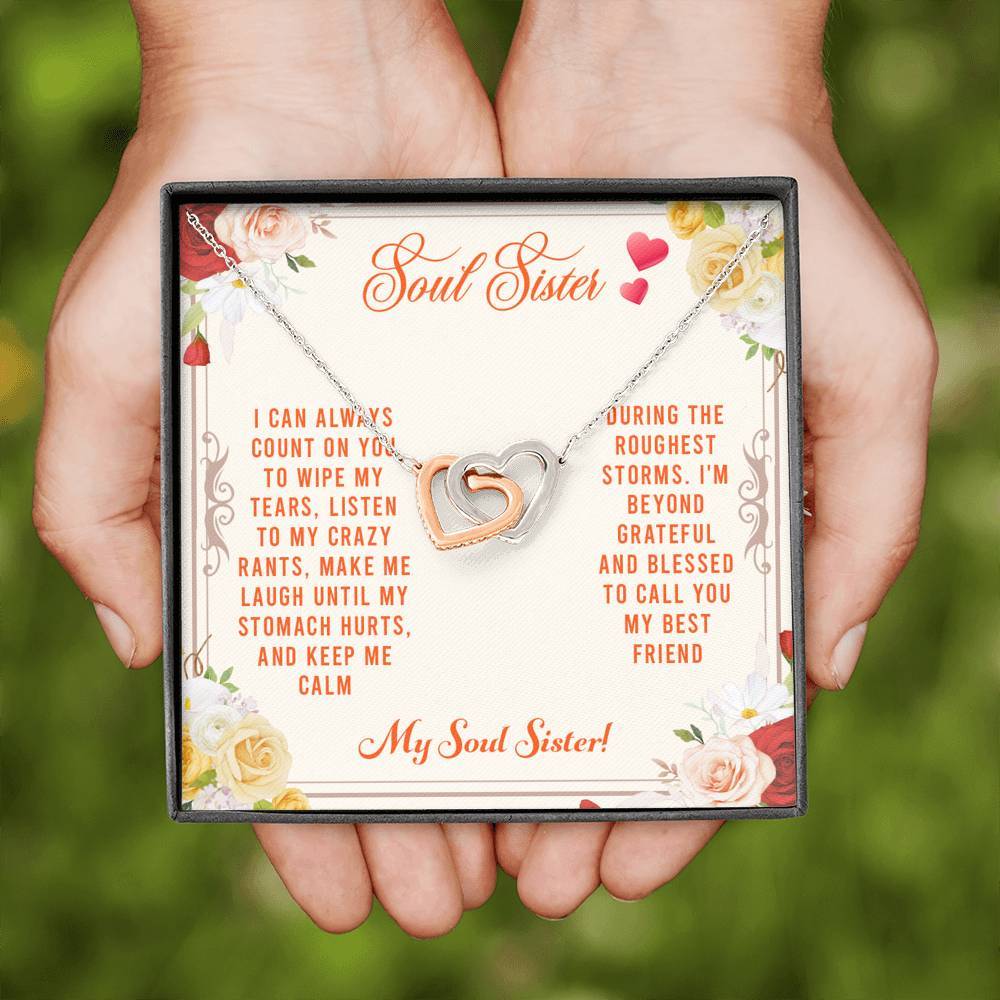 Soul Sister, I Can Always Count on You, Interlocking Hearts Necklace