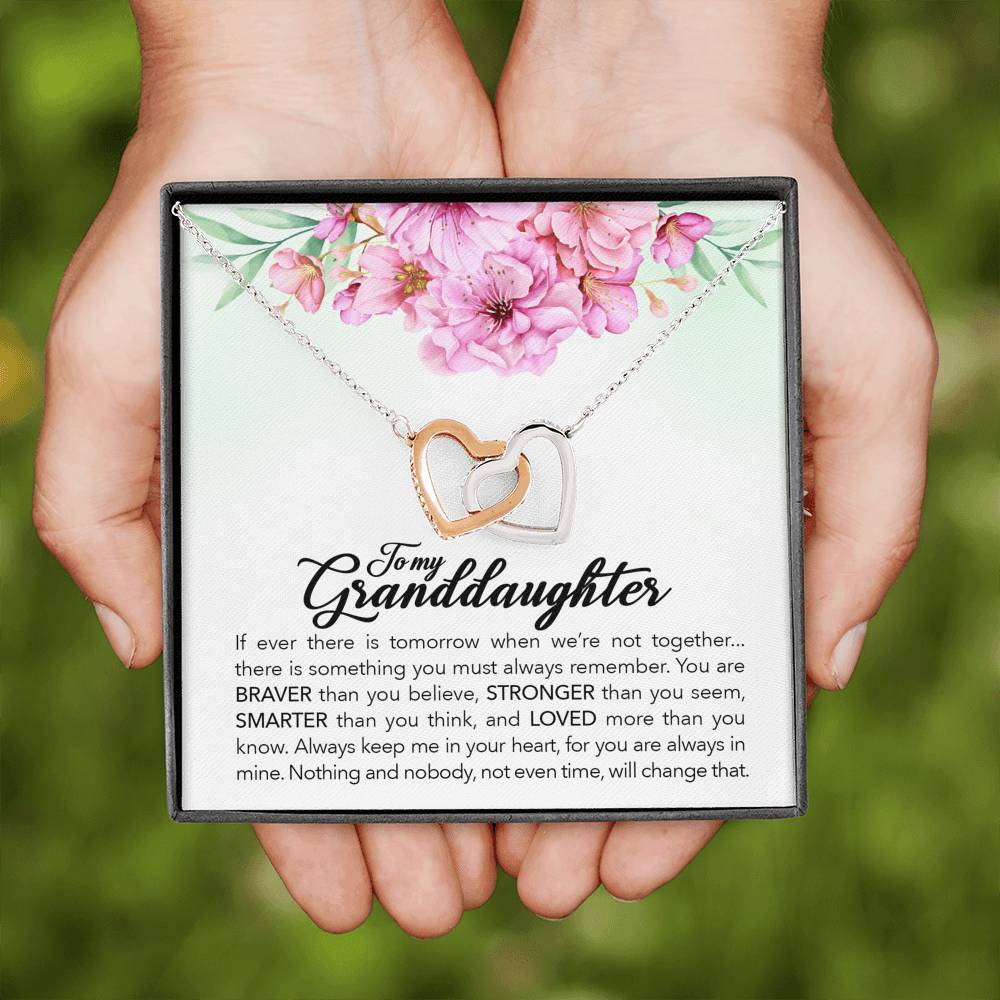 To My Granddaughter - Braver, Stronger, Smarter - Necklace