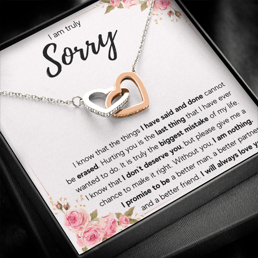 I'M SORRY MISTAKE INTERLOCKING NECKLACE GIFT SET