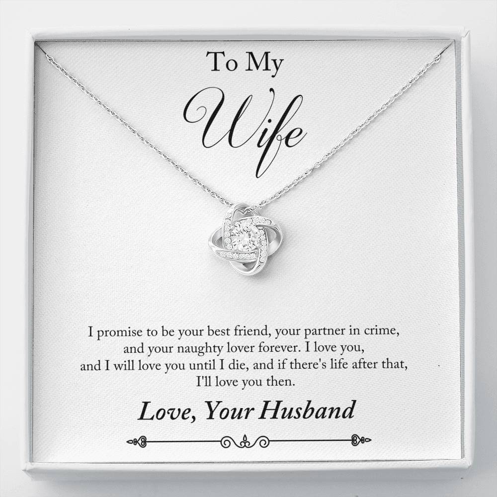 To My Wife - My Best Friend & Partner In Crime - Necklace