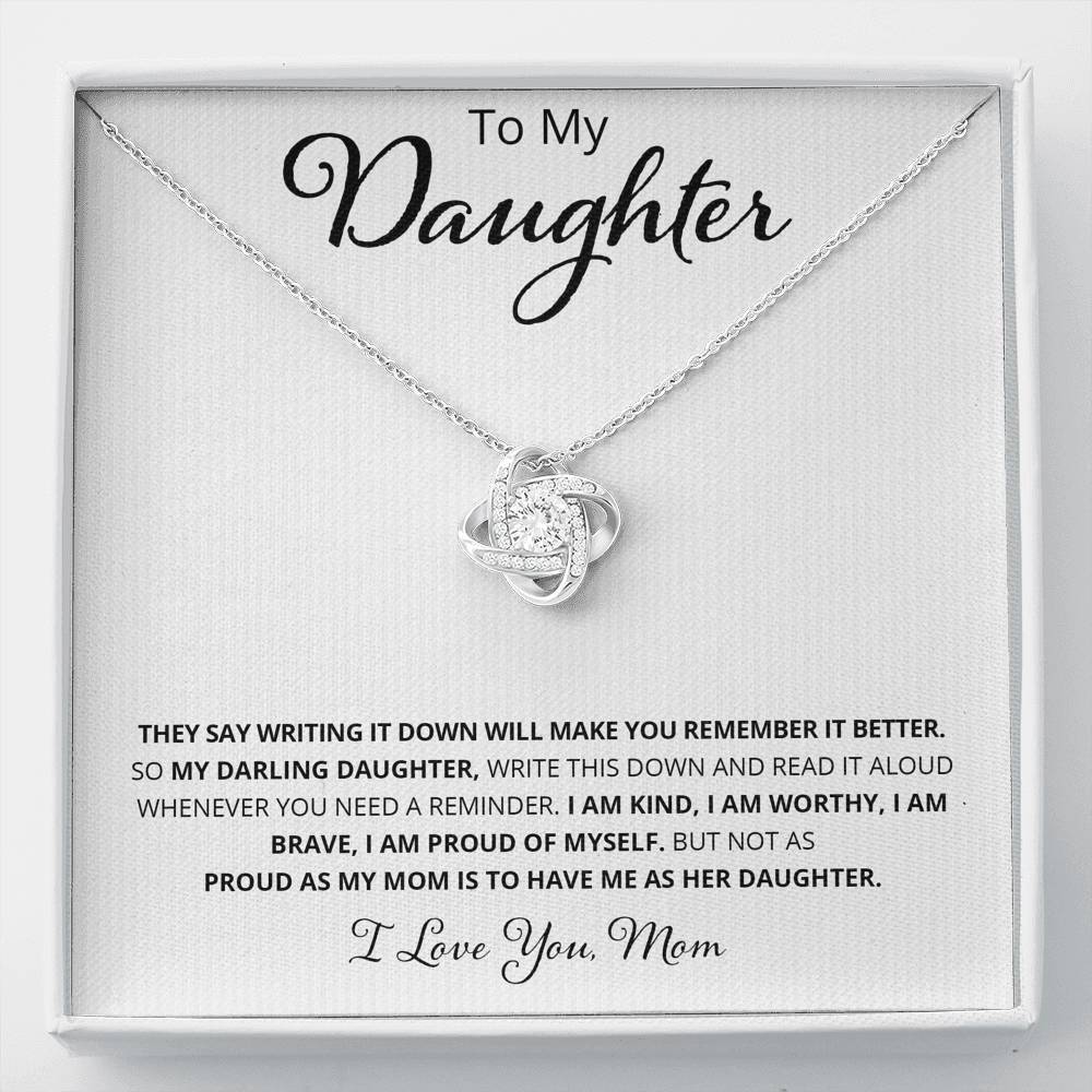 To My Daughter - They Say Writing It Down