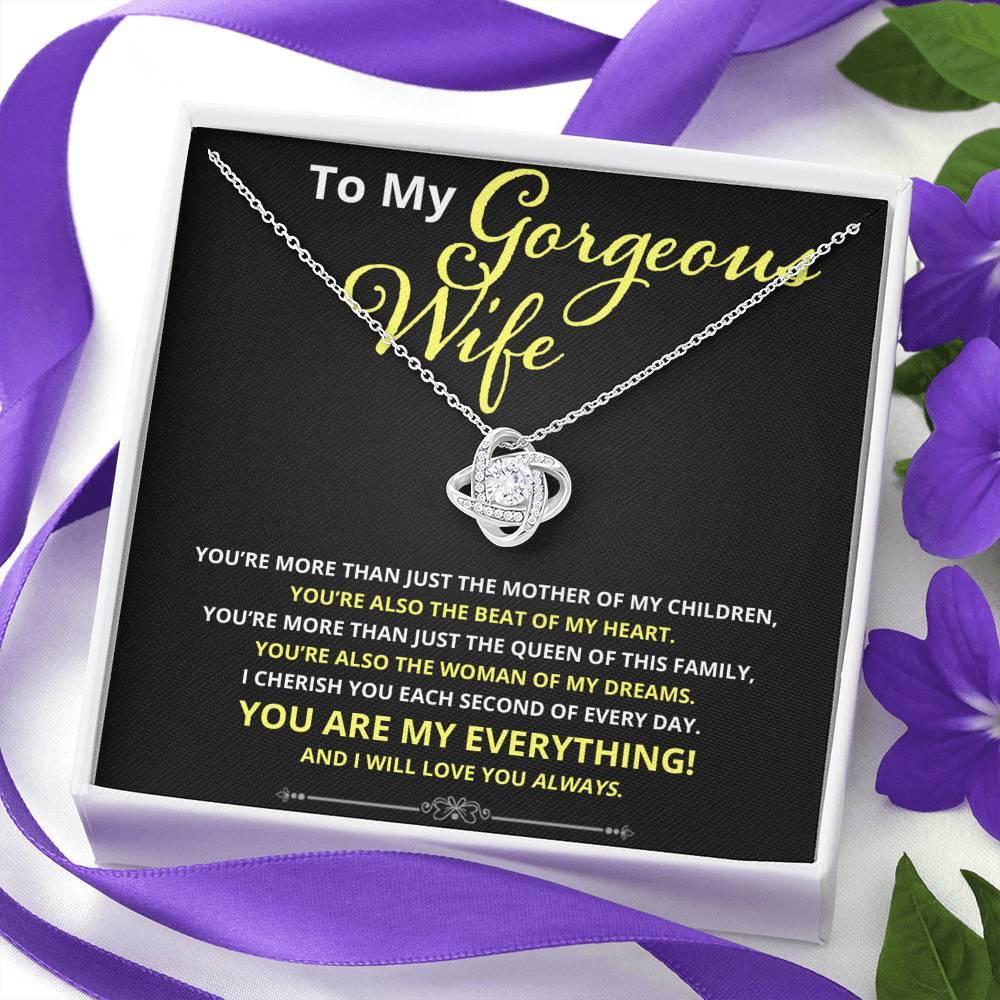 Wife, More Than Just, Love Knot Necklace