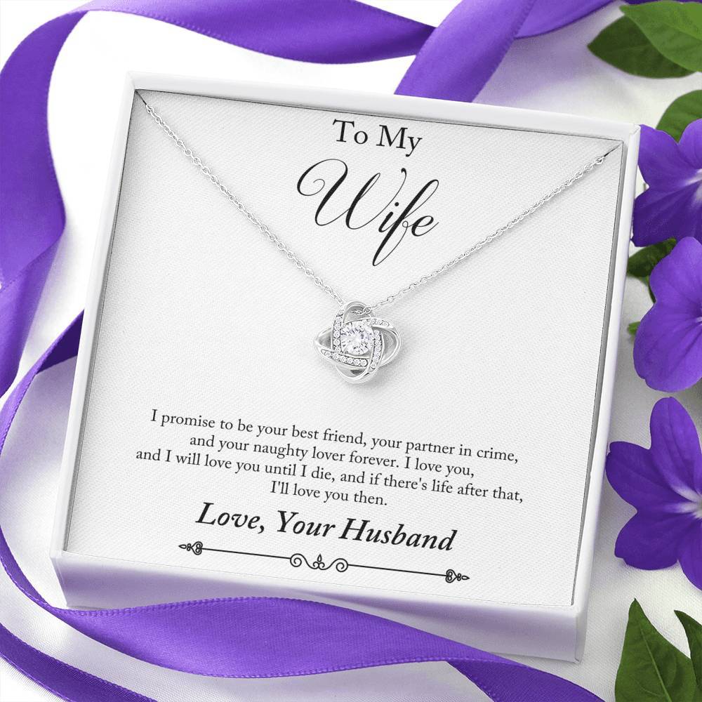 To My Wife - My Best Friend & Partner In Crime - Necklace