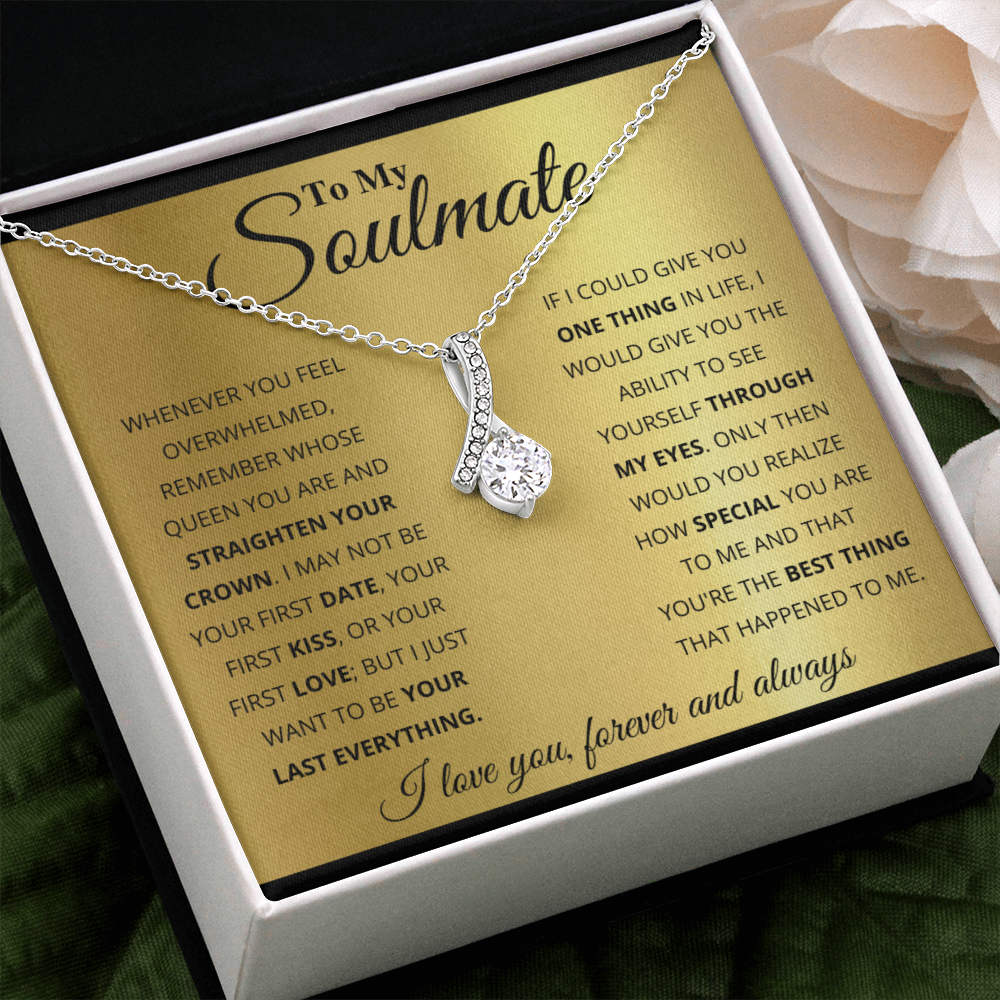 TO MY SOULMATE GOLD ALLURING NECKLACE GIFT SET