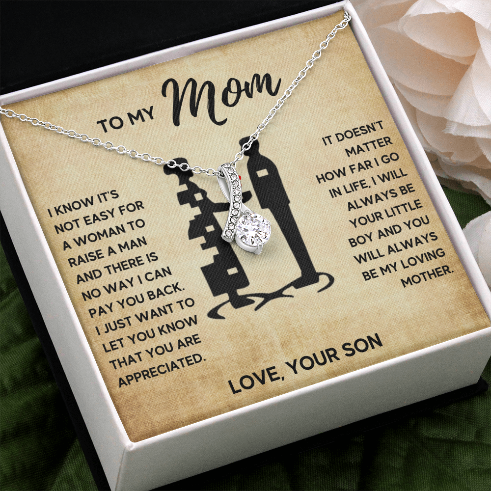 TO MY MOM LITTLE BOY ALLURING NECKLACE GIFT SET