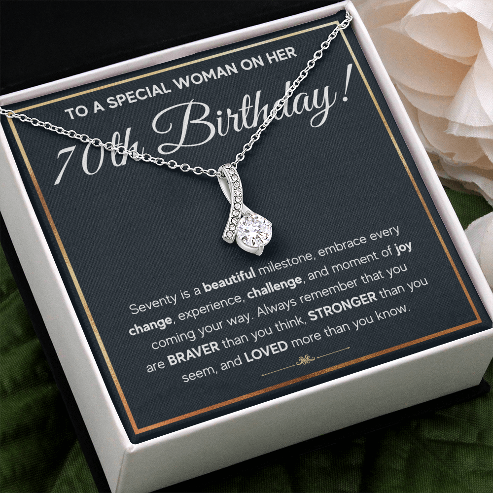 70TH BIRTHDAY MILESTONE ALLURING NECKLACE GIFT SET
