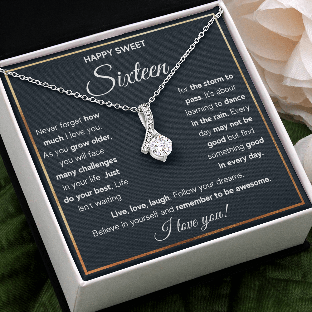 HAPPY SWEET SIXTEEN RAIN ALLURING NECKLACE GIFT SET