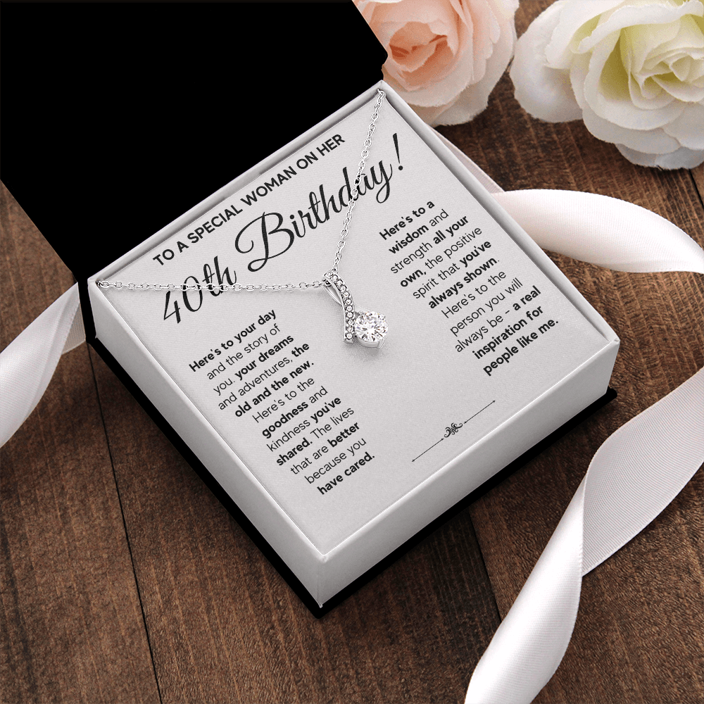 40TH BIRTHDAY WISDOM ALLURING NECKLACE GIFT SET