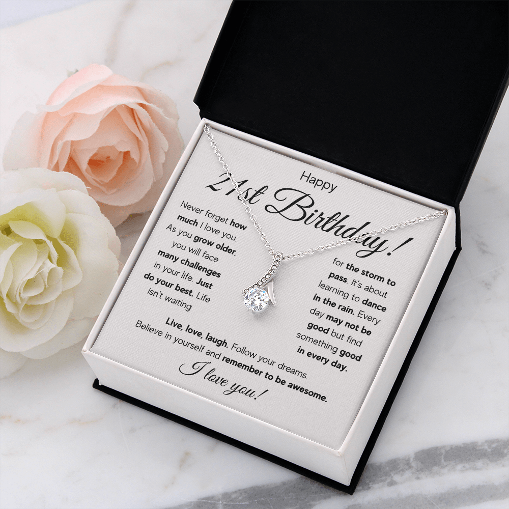 21ST BIRTHDAY RAIN ALLURING NECKLACE GIFT SET