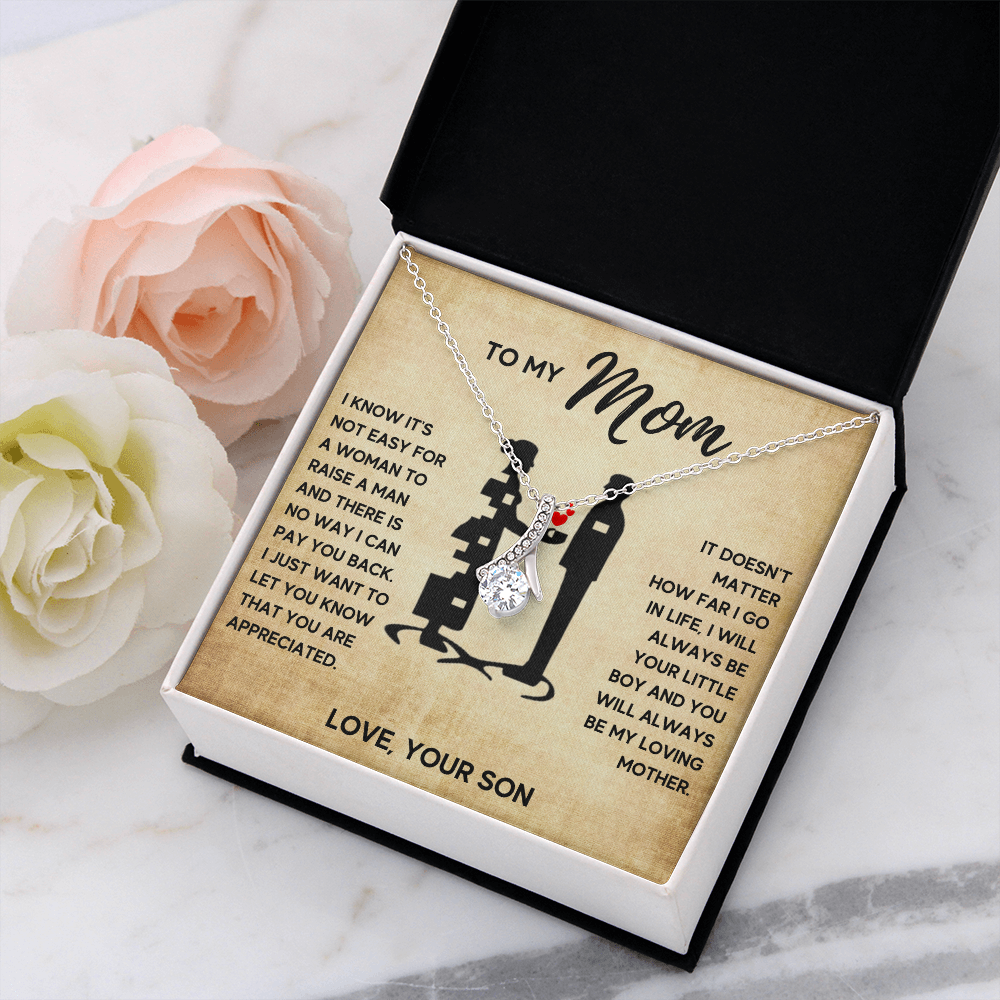 TO MY MOM LITTLE BOY ALLURING NECKLACE GIFT SET