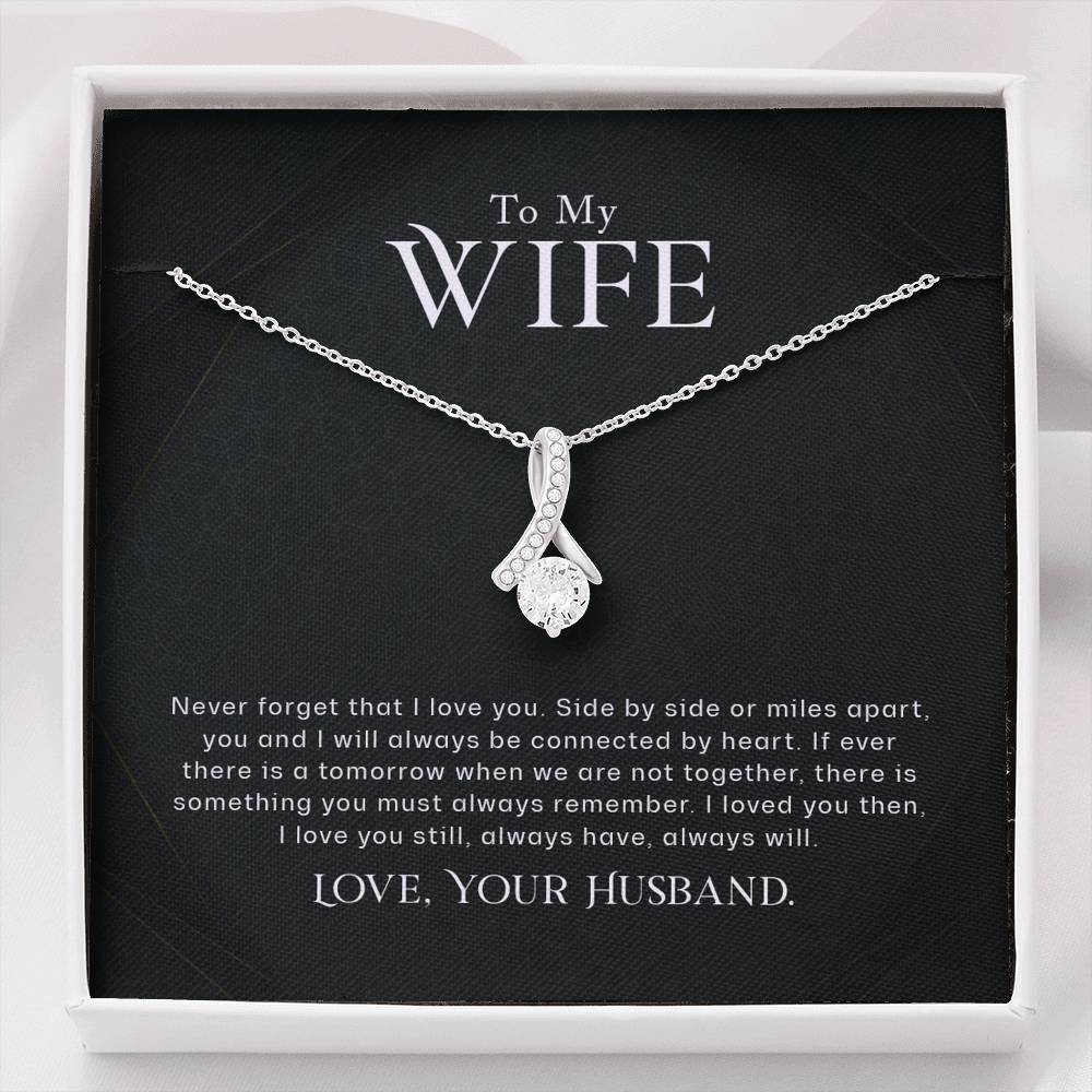To My Wife - Side By Side - Alluring Beauty Necklace