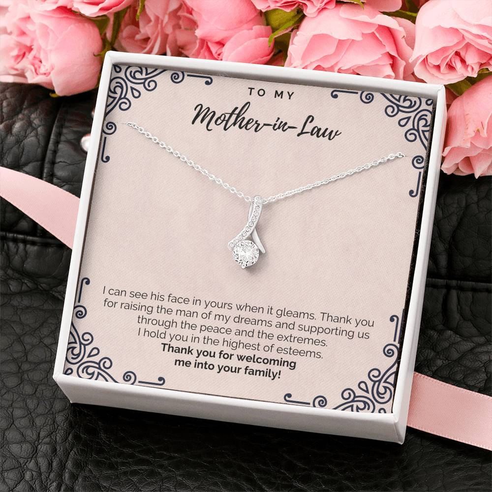 To My Mother-in-Law - Thank You - Necklace