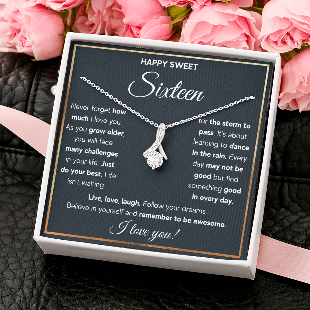 HAPPY SWEET SIXTEEN RAIN ALLURING NECKLACE GIFT SET