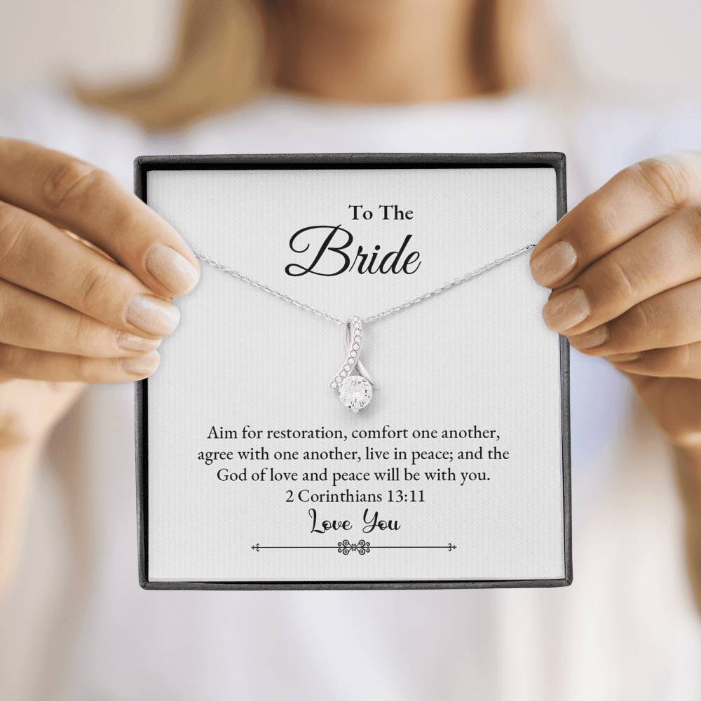 Bride, Aim for Restoration, 2 Corinthians 13:11, Beauty Necklace