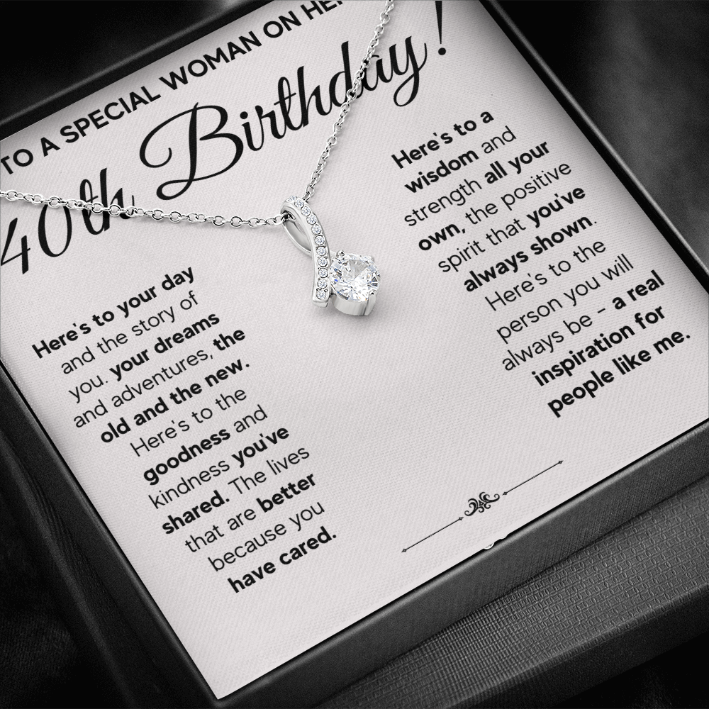 40TH BIRTHDAY WISDOM ALLURING NECKLACE GIFT SET