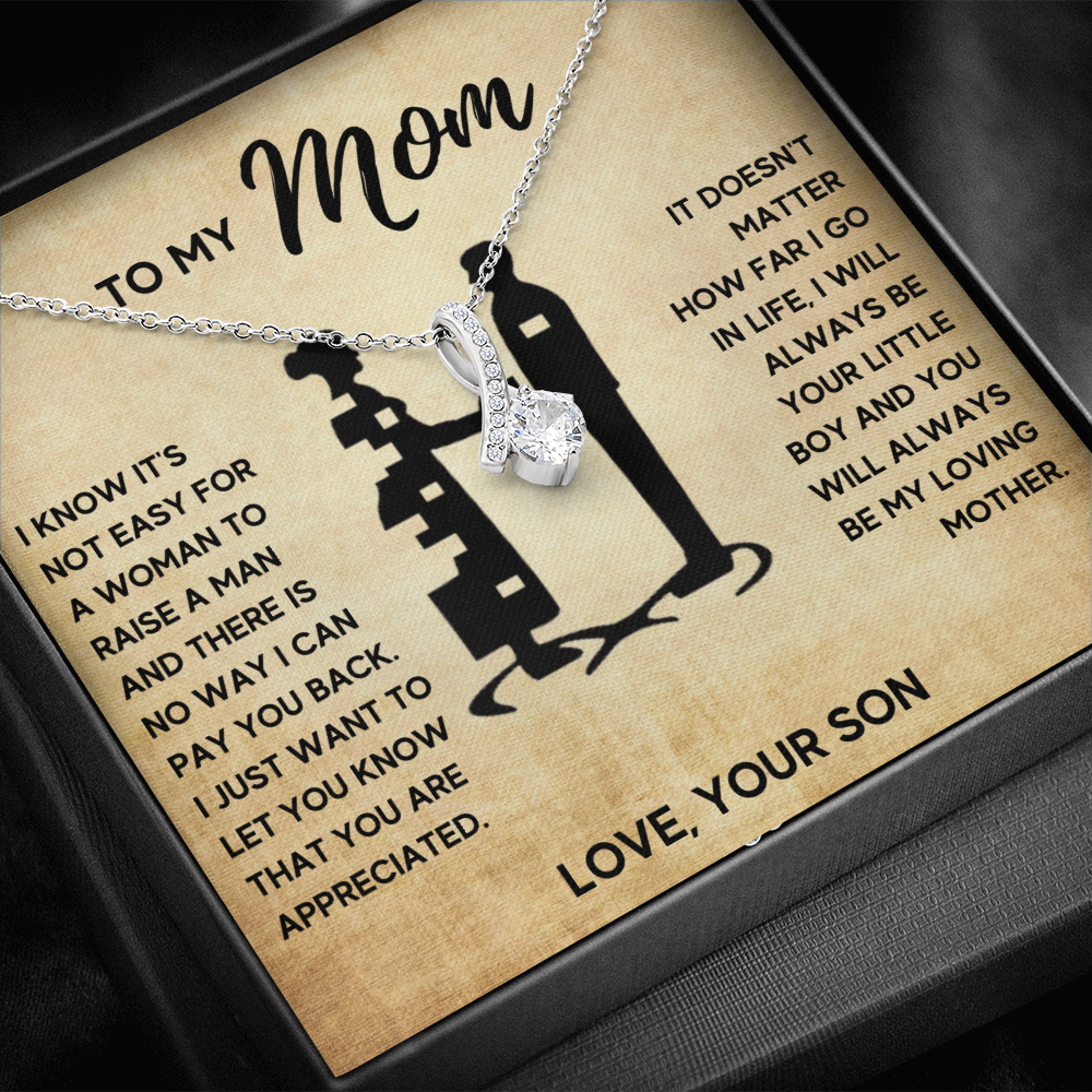 TO MY MOM LITTLE BOY ALLURING NECKLACE GIFT SET