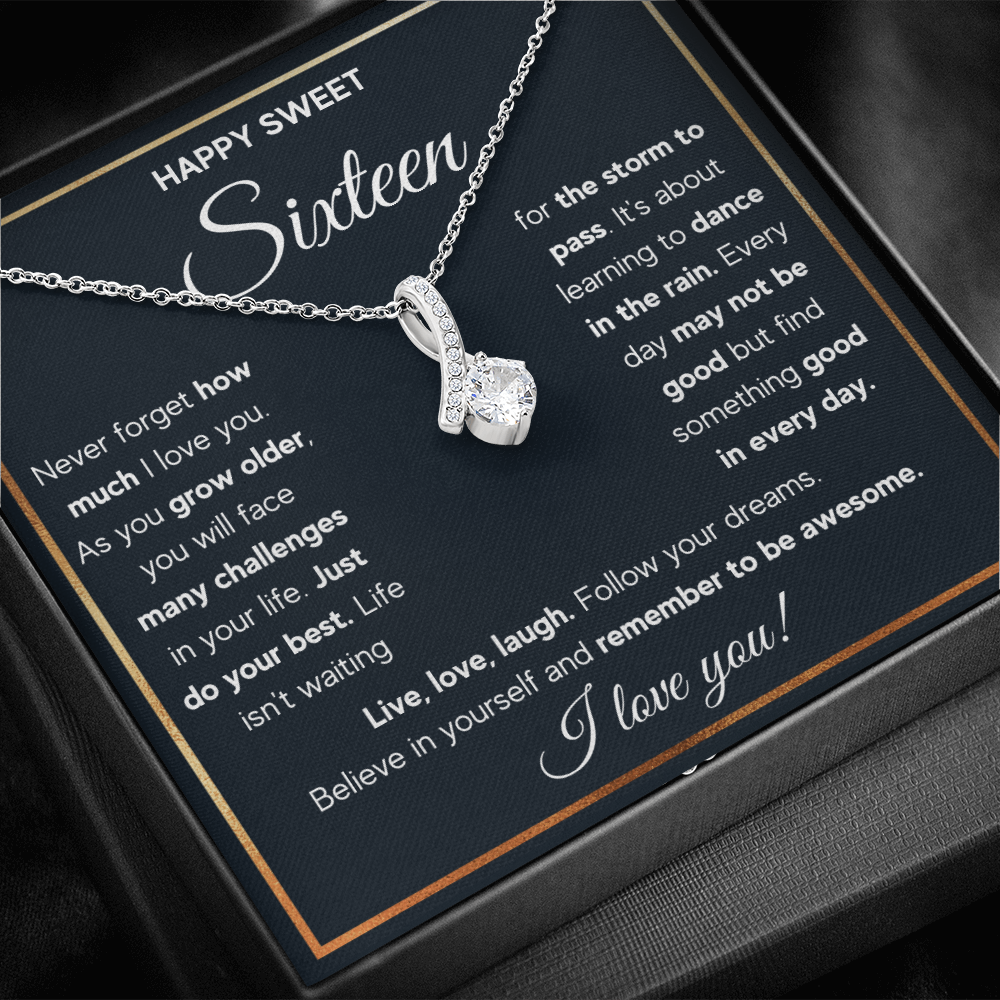 HAPPY SWEET SIXTEEN RAIN ALLURING NECKLACE GIFT SET