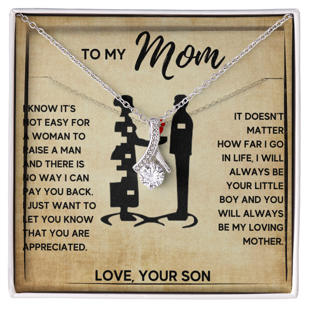 TO MY MOM LITTLE BOY ALLURING NECKLACE GIFT SET