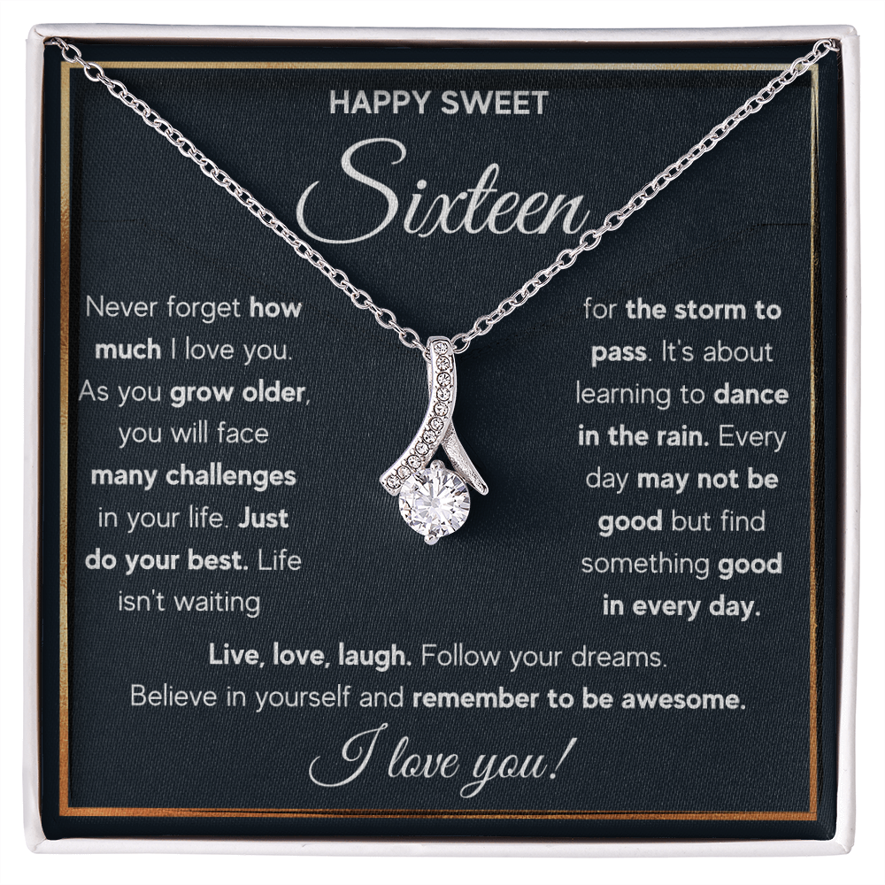 HAPPY SWEET SIXTEEN RAIN ALLURING NECKLACE GIFT SET