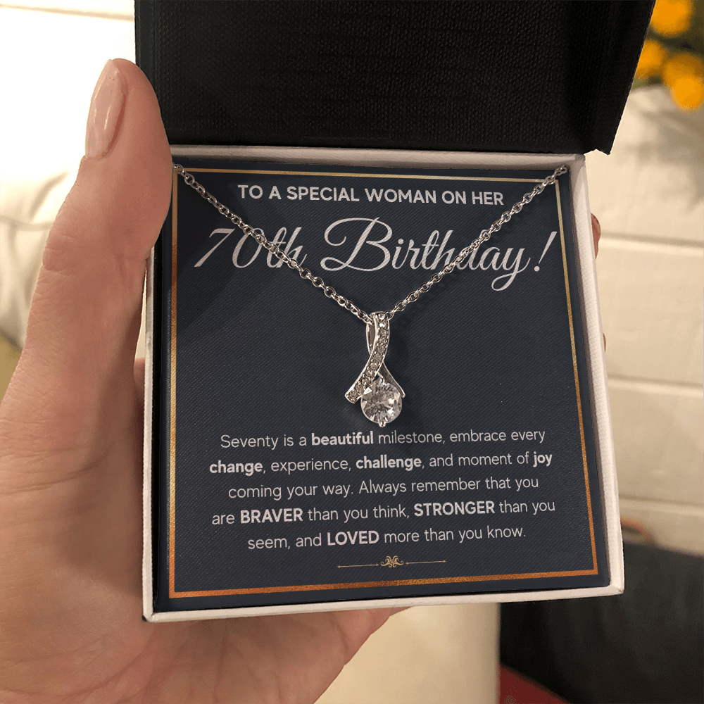 70TH BIRTHDAY MILESTONE ALLURING NECKLACE GIFT SET
