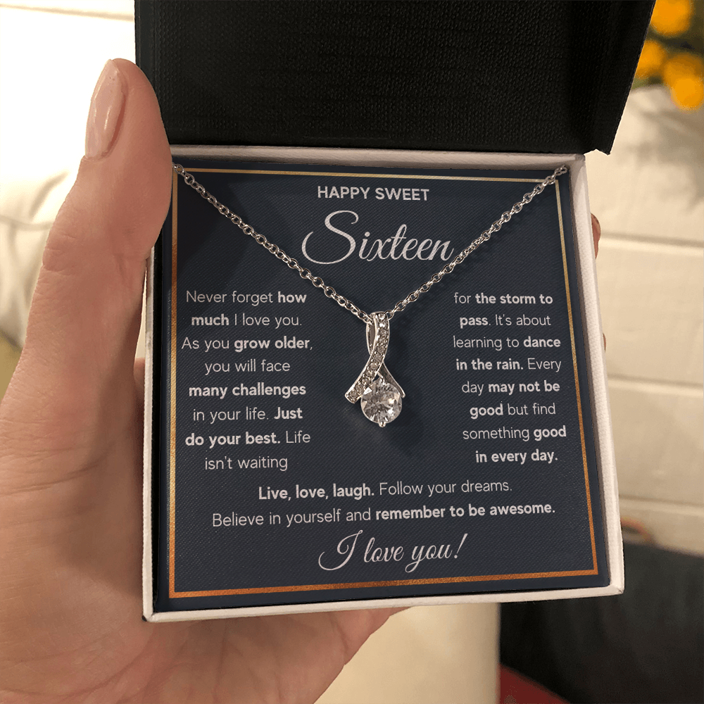 HAPPY SWEET SIXTEEN RAIN ALLURING NECKLACE GIFT SET