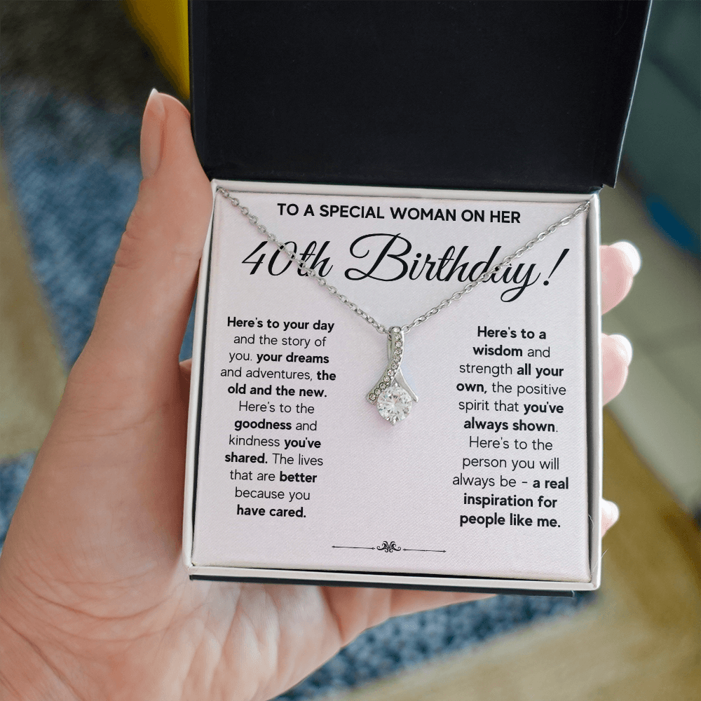 40TH BIRTHDAY WISDOM ALLURING NECKLACE GIFT SET
