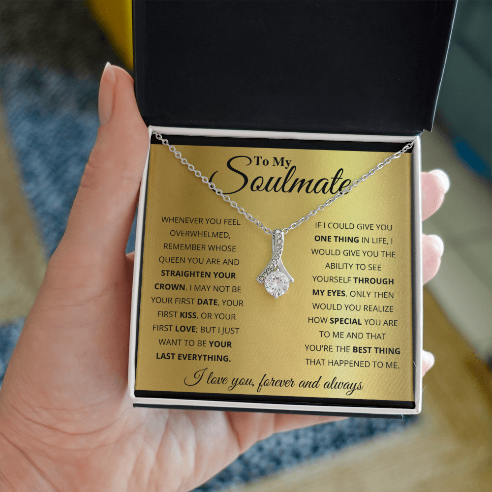 TO MY SOULMATE GOLD ALLURING NECKLACE GIFT SET