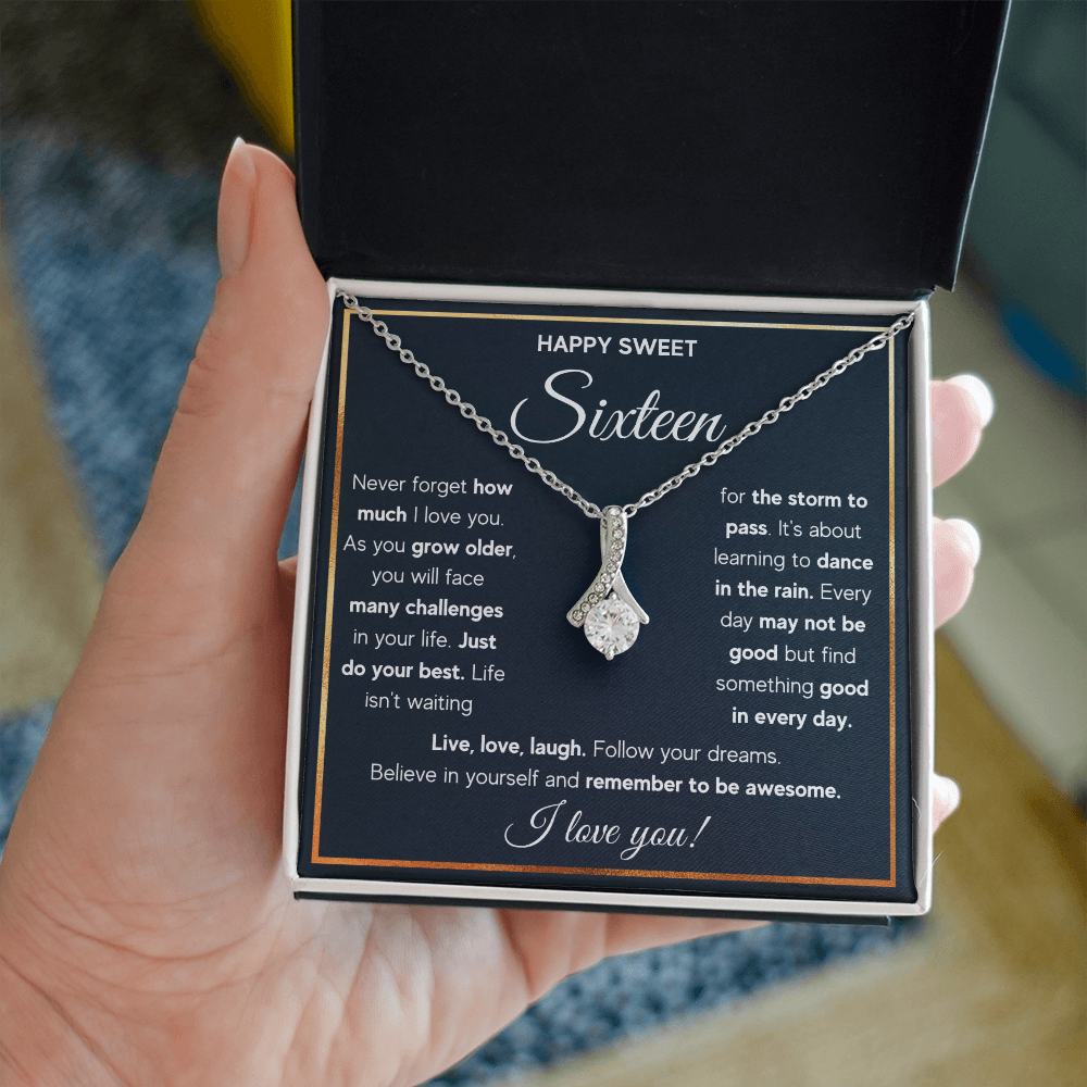 HAPPY SWEET SIXTEEN RAIN ALLURING NECKLACE GIFT SET