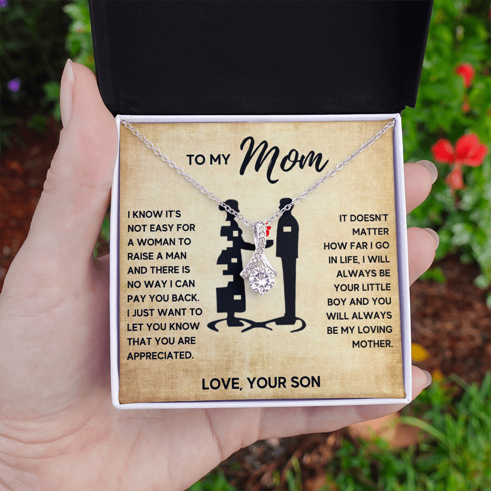 TO MY MOM LITTLE BOY ALLURING NECKLACE GIFT SET