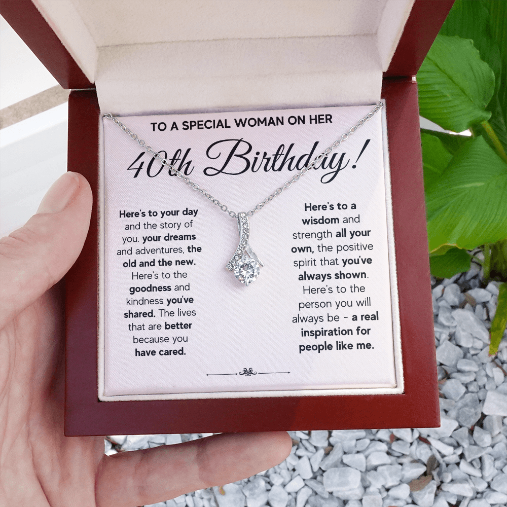 40TH BIRTHDAY WISDOM ALLURING NECKLACE GIFT SET