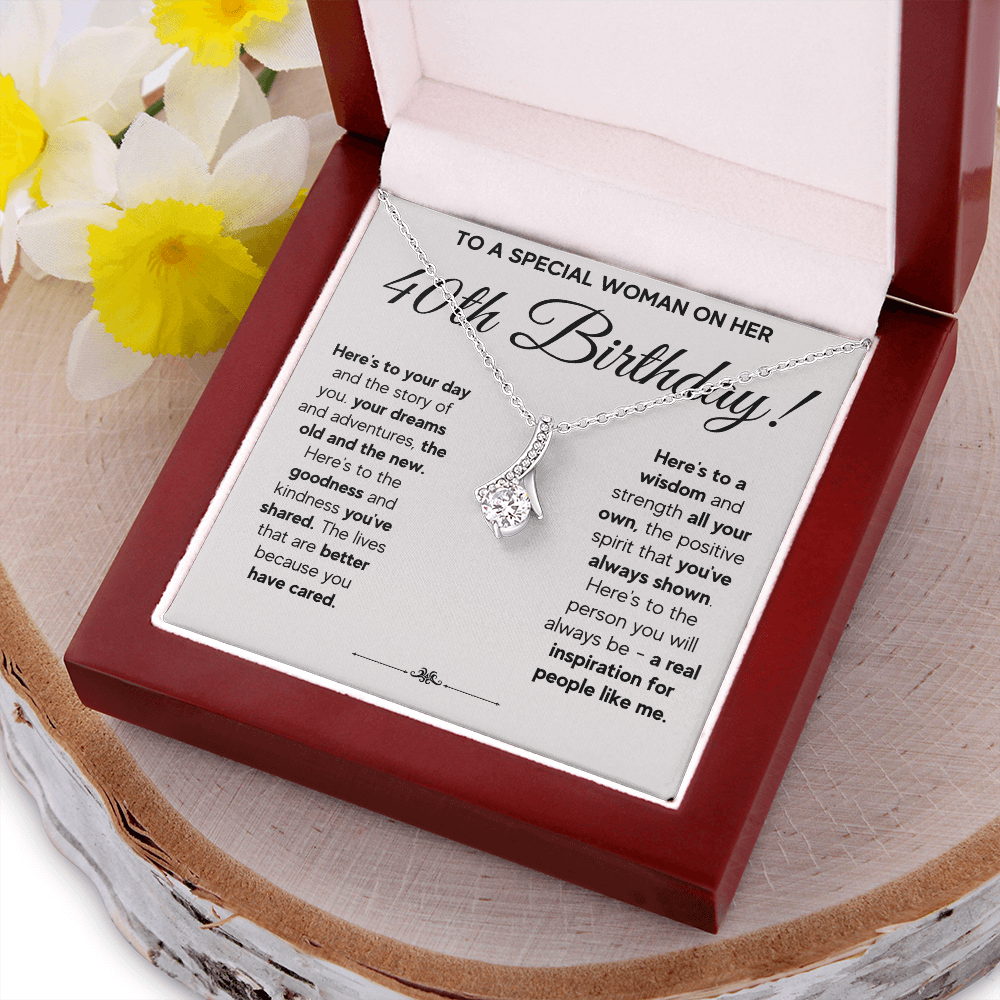 40TH BIRTHDAY WISDOM ALLURING NECKLACE GIFT SET