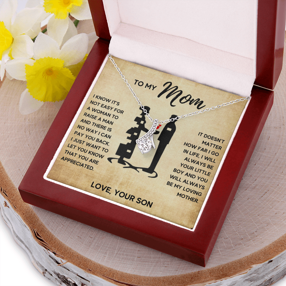 TO MY MOM LITTLE BOY ALLURING NECKLACE GIFT SET