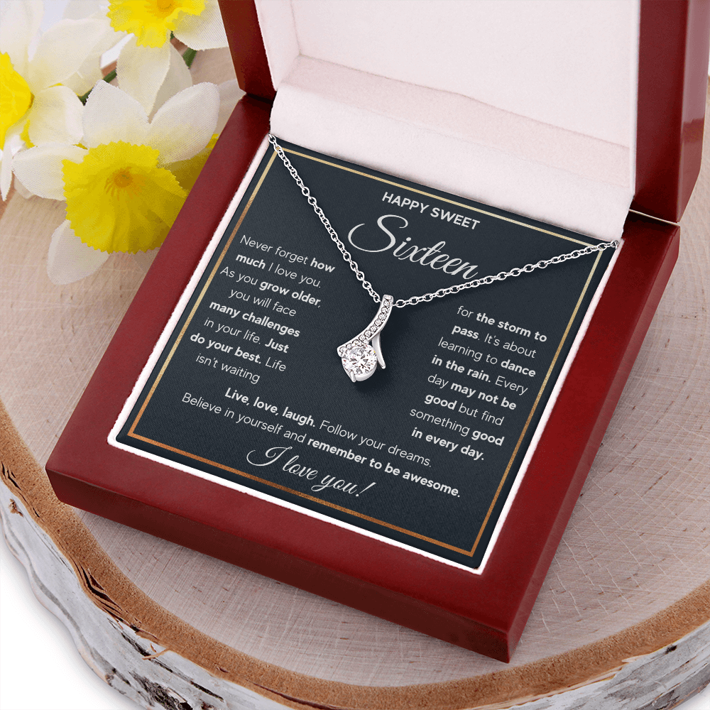 HAPPY SWEET SIXTEEN RAIN ALLURING NECKLACE GIFT SET