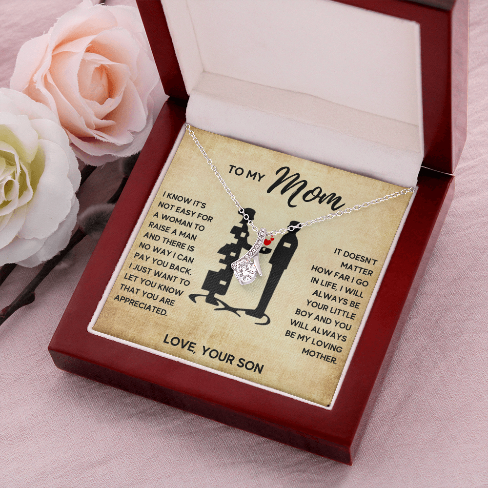 TO MY MOM LITTLE BOY ALLURING NECKLACE GIFT SET