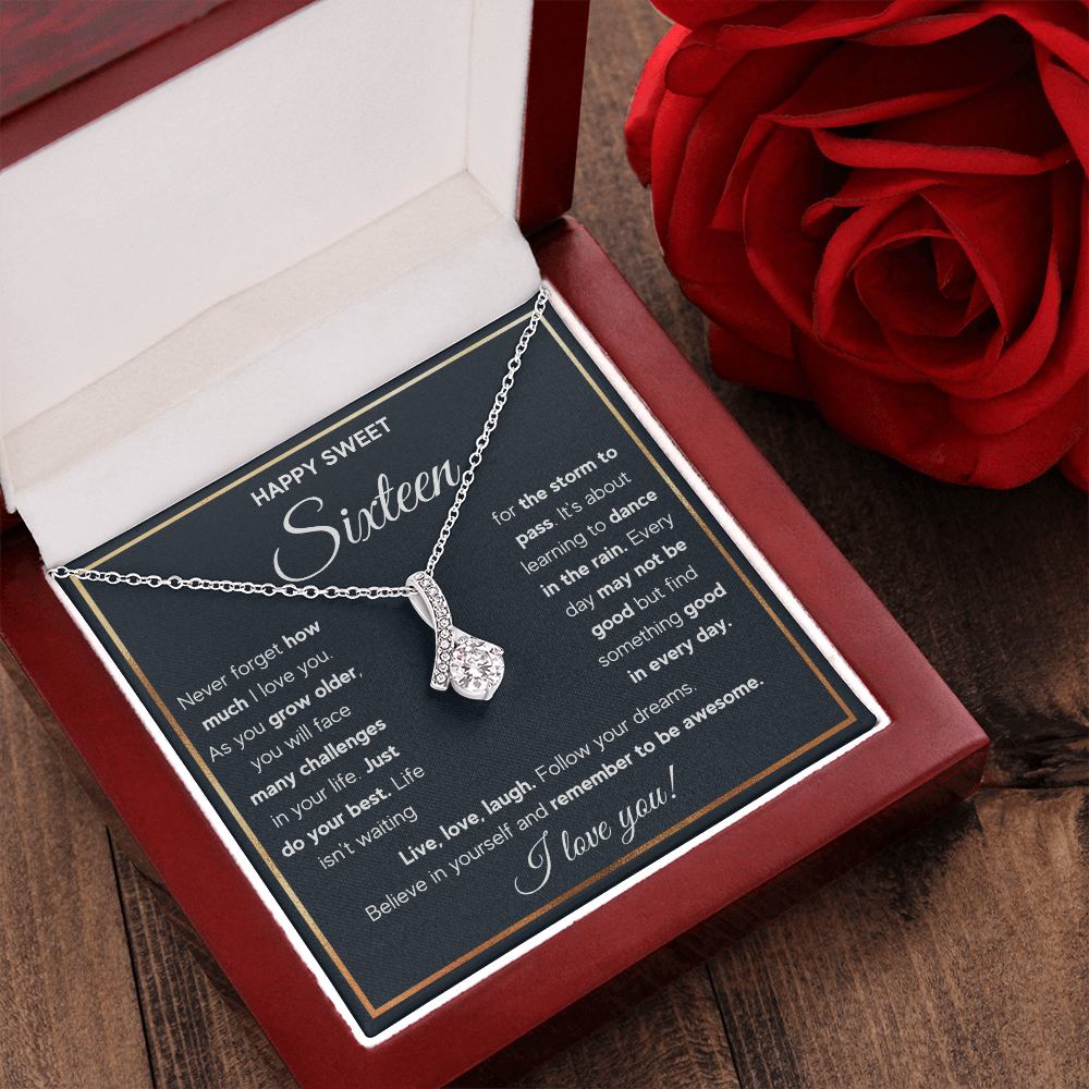 HAPPY SWEET SIXTEEN RAIN ALLURING NECKLACE GIFT SET