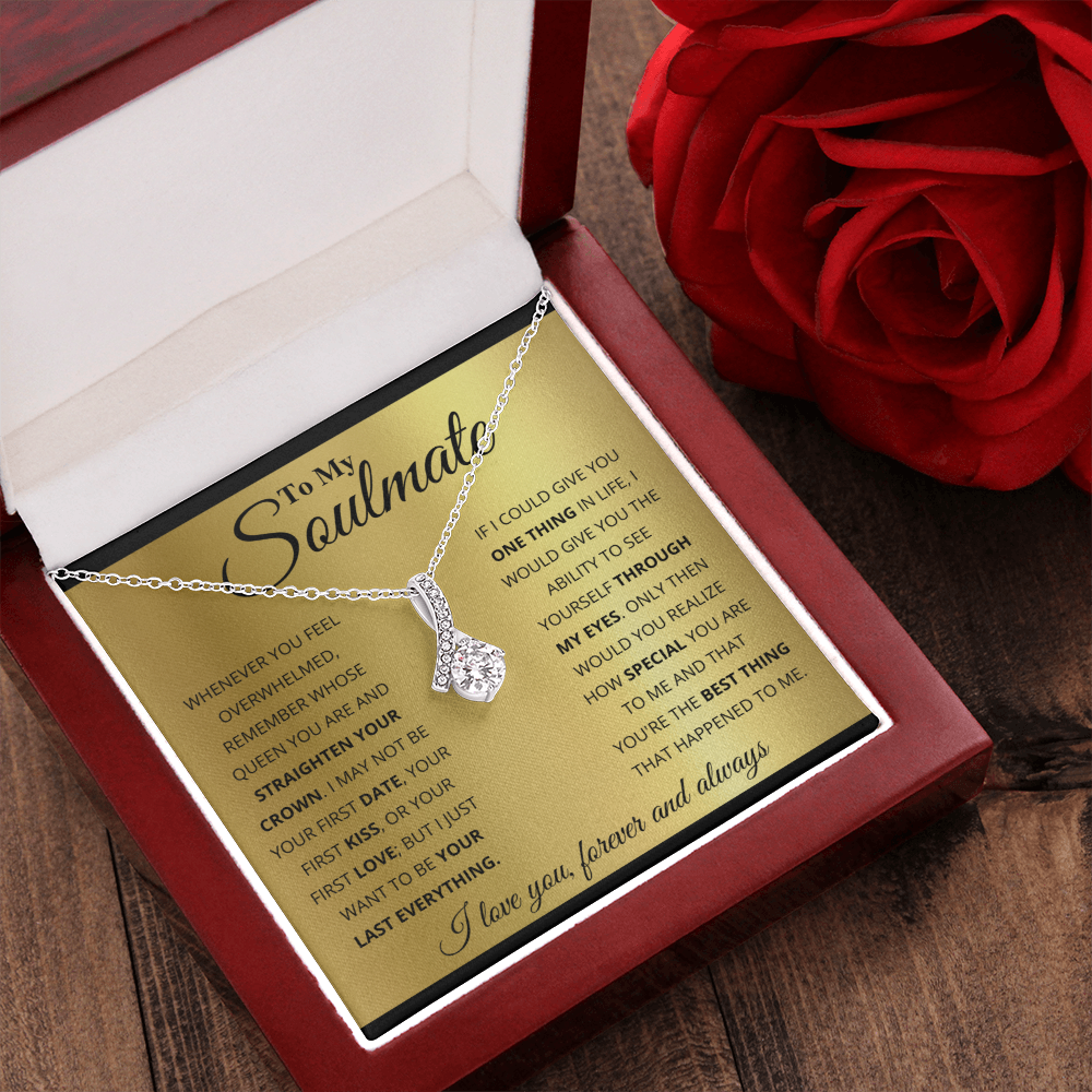 TO MY SOULMATE GOLD ALLURING NECKLACE GIFT SET