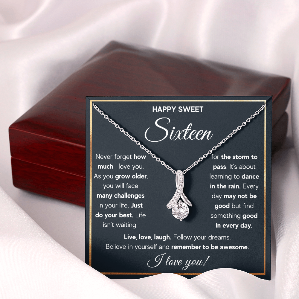 HAPPY SWEET SIXTEEN RAIN ALLURING NECKLACE GIFT SET