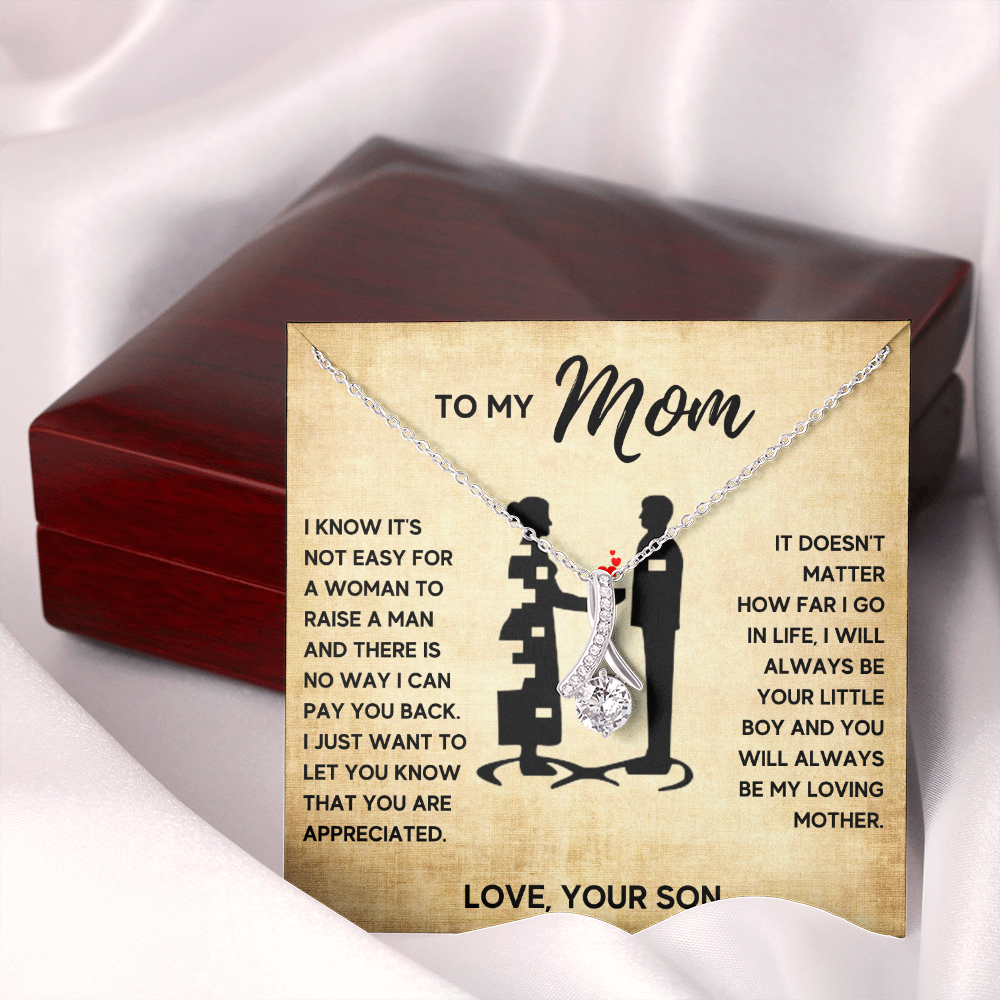 TO MY MOM LITTLE BOY ALLURING NECKLACE GIFT SET