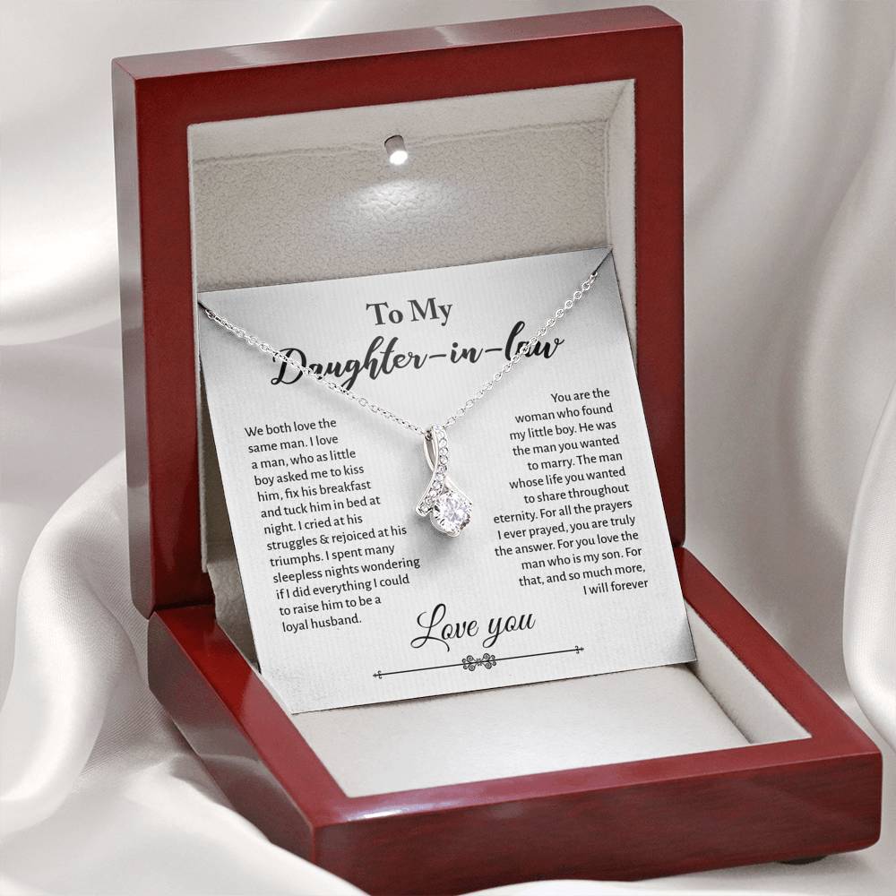 Daughter-in-Law, We Both Love the Same Man, Beauty Necklace