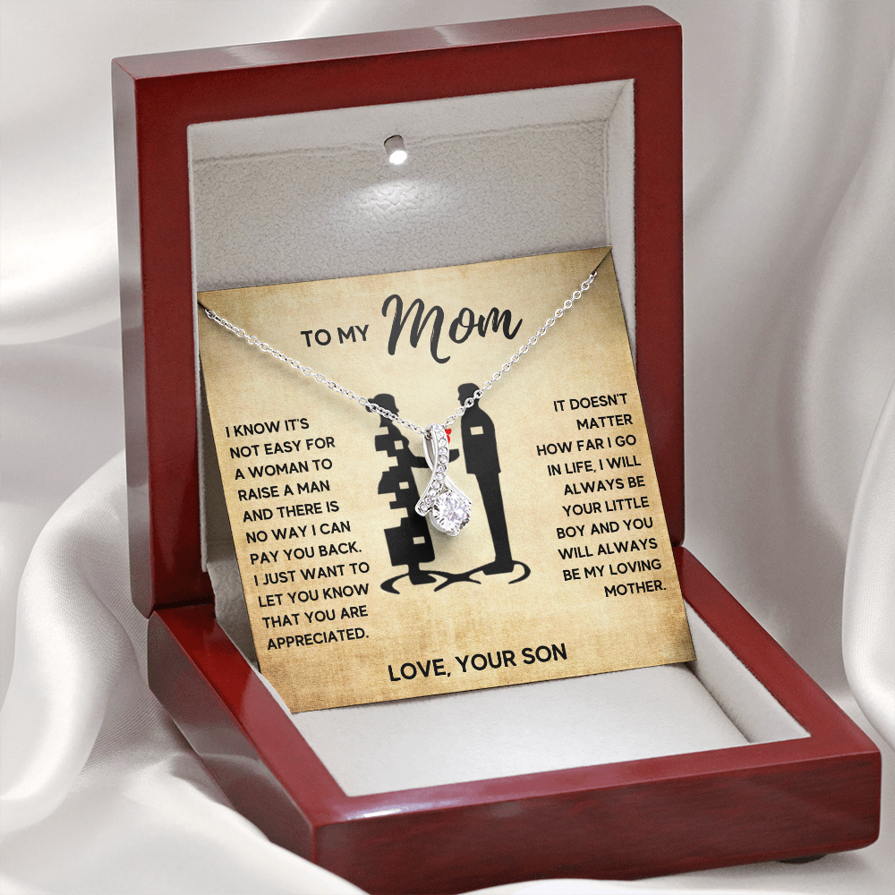 TO MY MOM LITTLE BOY ALLURING NECKLACE GIFT SET