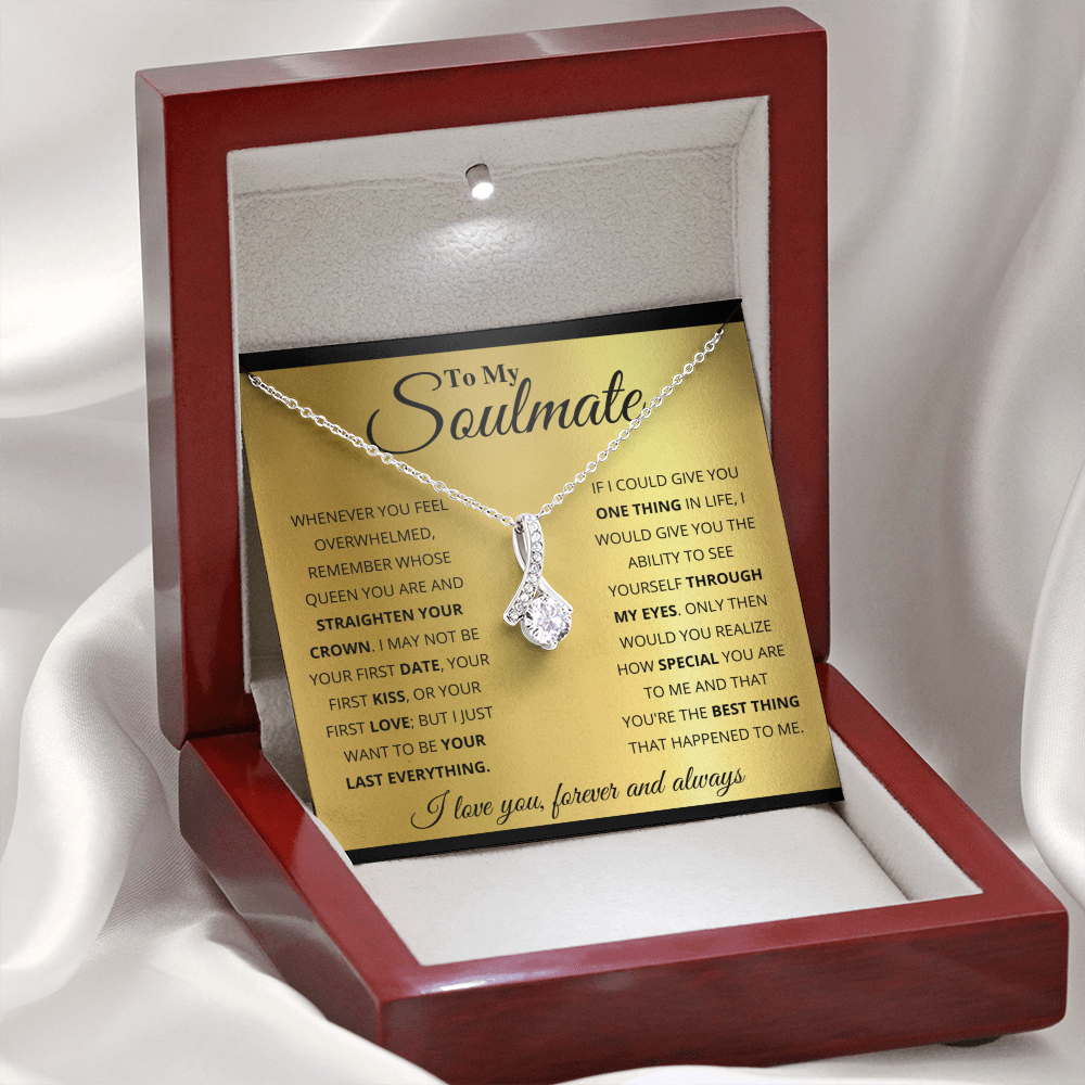 TO MY SOULMATE GOLD ALLURING NECKLACE GIFT SET