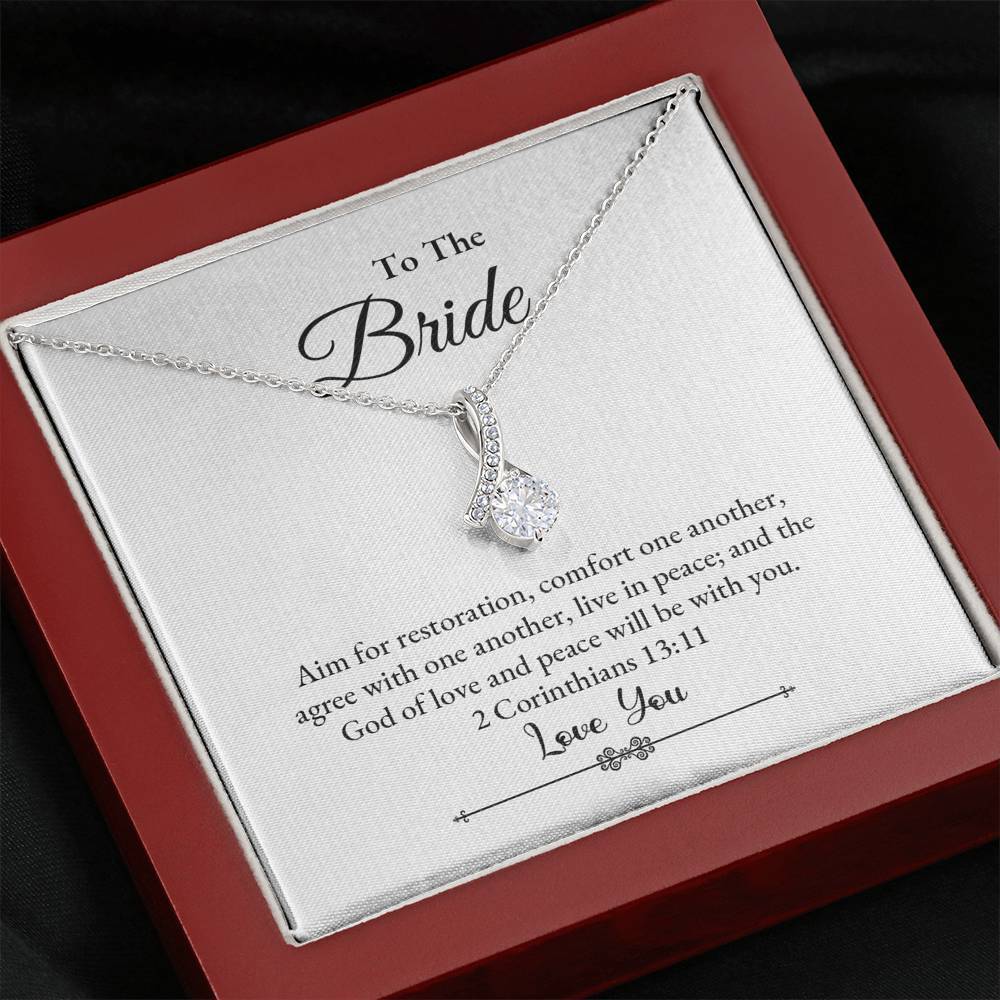 Bride, Aim for Restoration, 2 Corinthians 13:11, Beauty Necklace