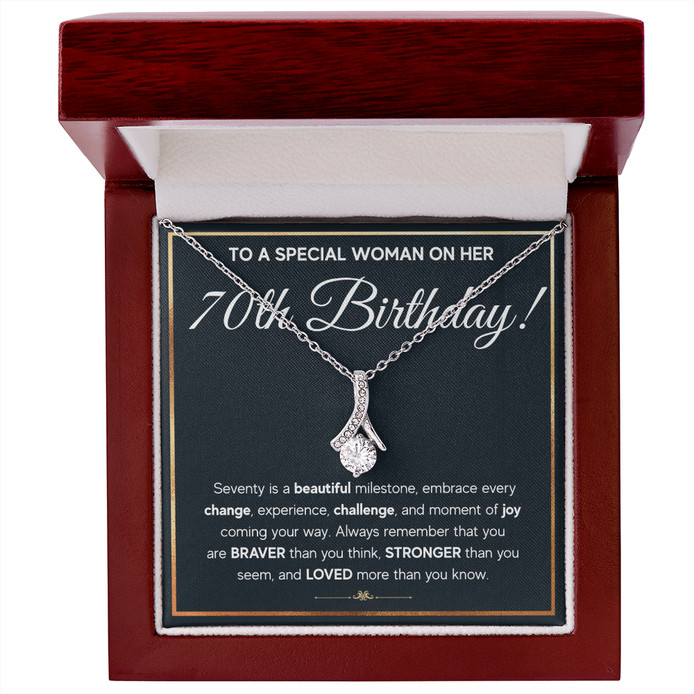 70TH BIRTHDAY MILESTONE ALLURING NECKLACE GIFT SET