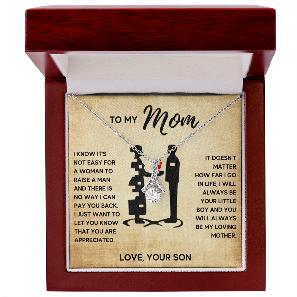 TO MY MOM LITTLE BOY ALLURING NECKLACE GIFT SET