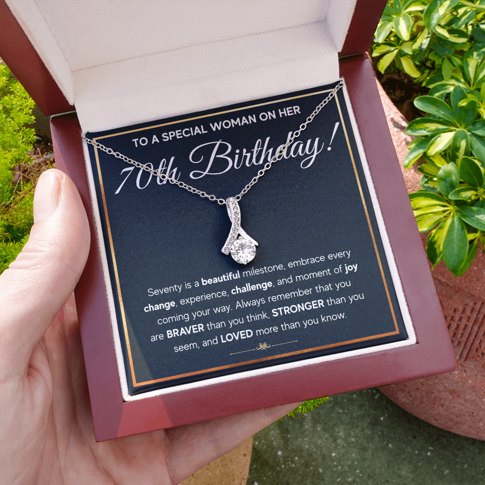 70TH BIRTHDAY MILESTONE ALLURING NECKLACE GIFT SET
