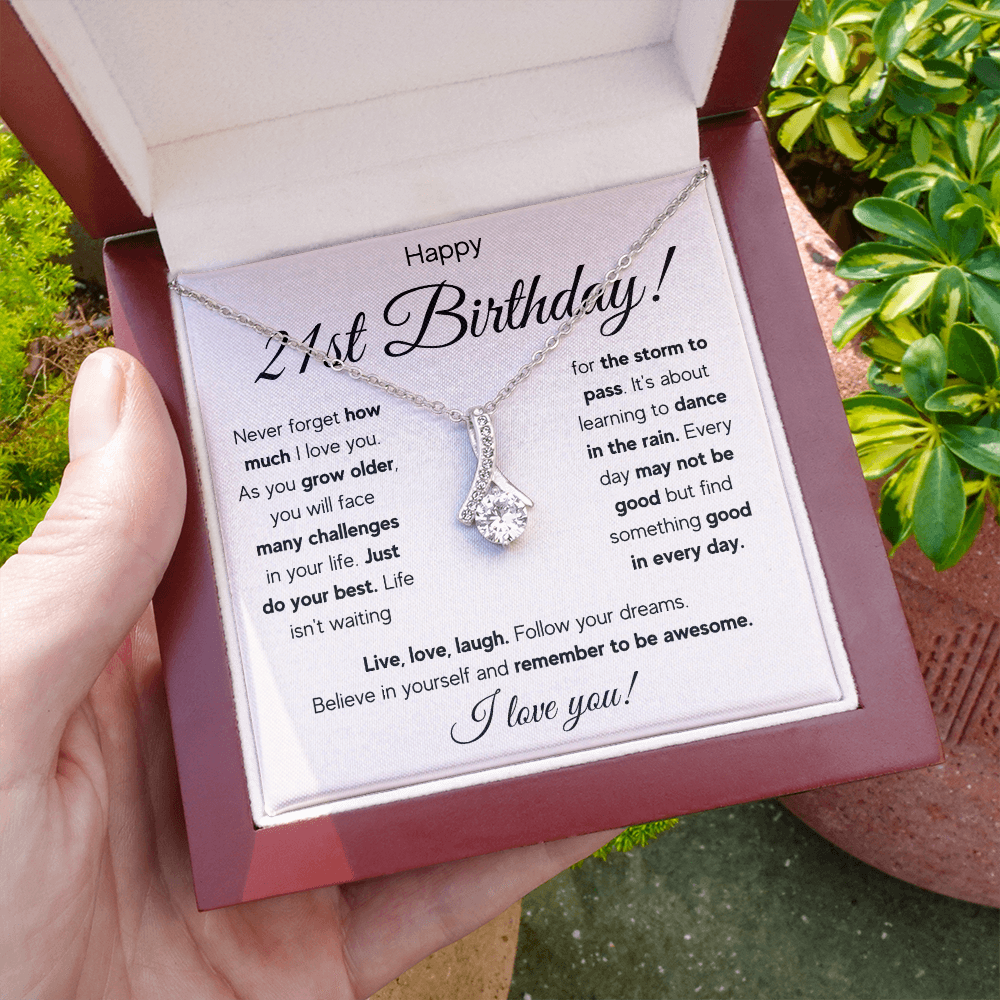 21ST BIRTHDAY RAIN ALLURING NECKLACE GIFT SET