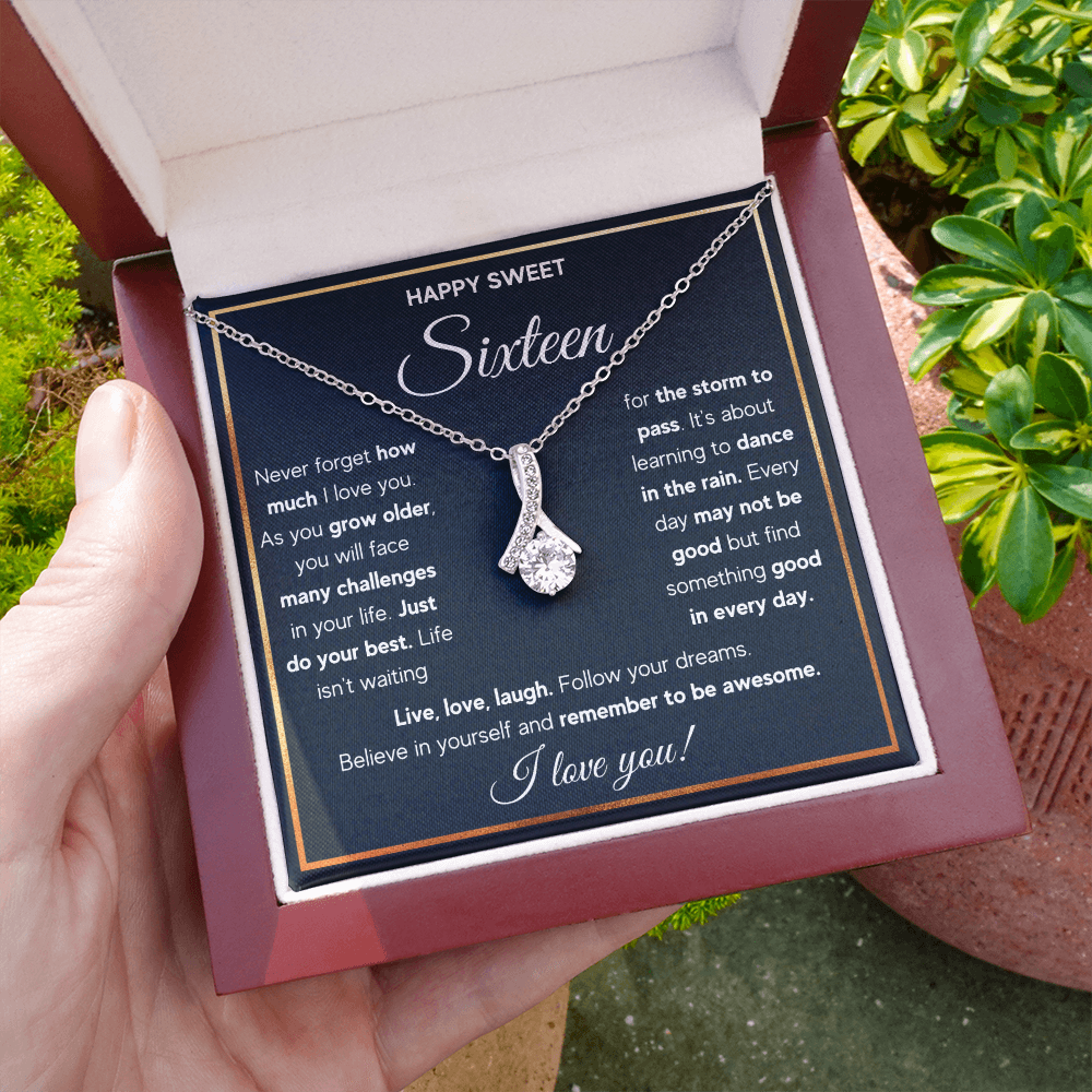 HAPPY SWEET SIXTEEN RAIN ALLURING NECKLACE GIFT SET