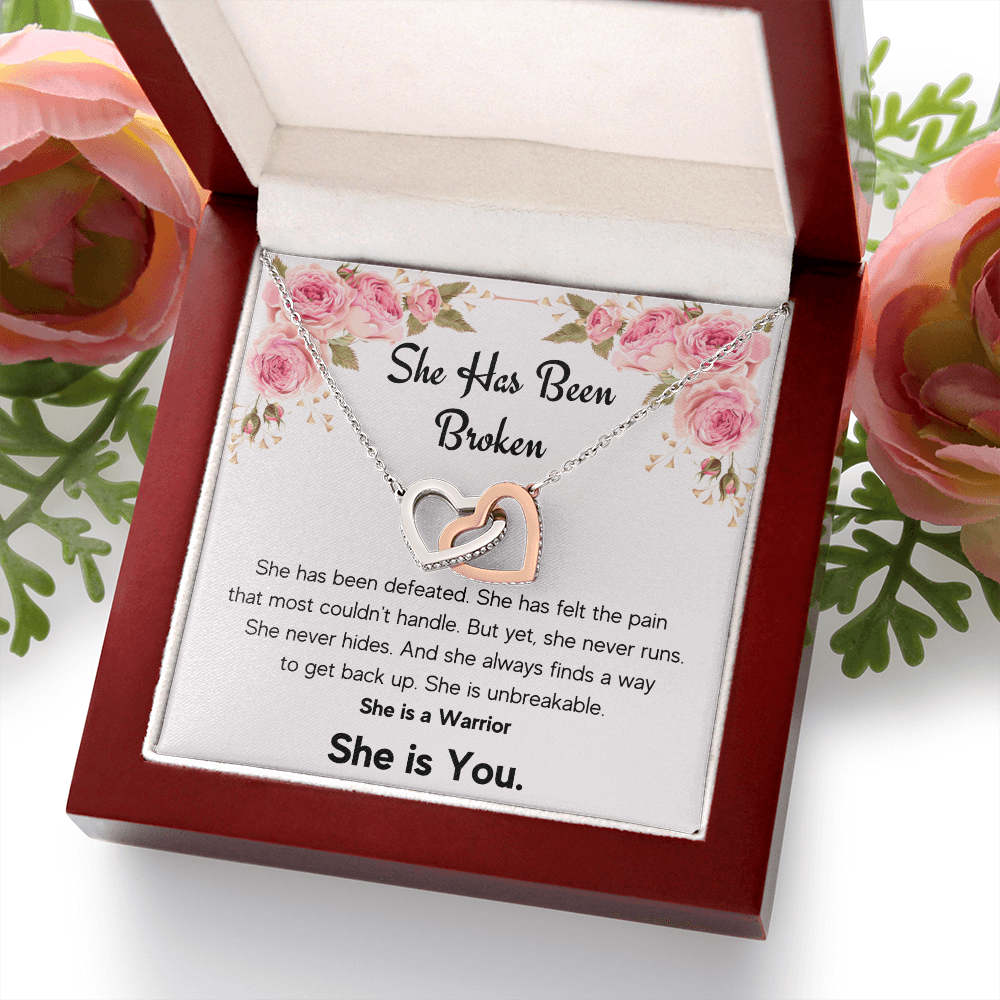 ENCOURAGEMENT SHE IS YOU INTERLOCKING NECKLACE GIFT SET