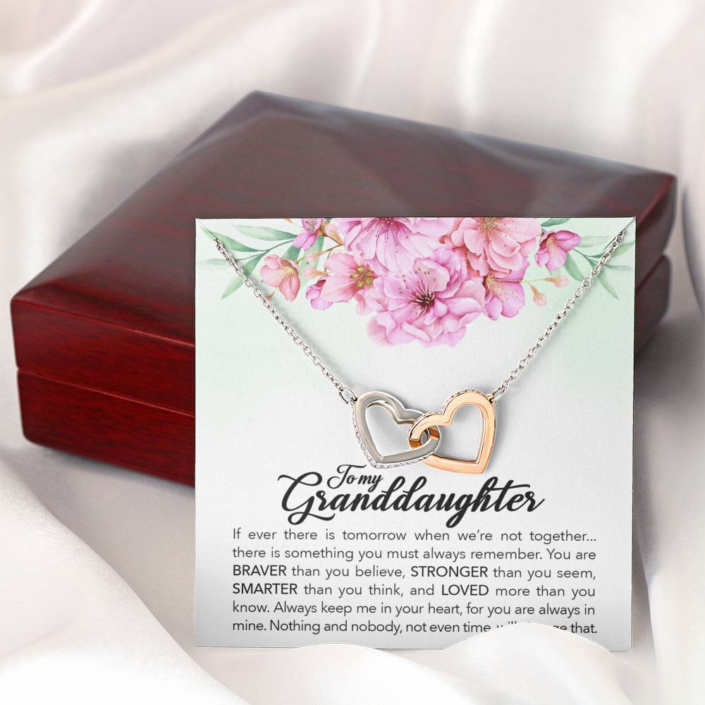 To My Granddaughter - Braver, Stronger, Smarter - Necklace
