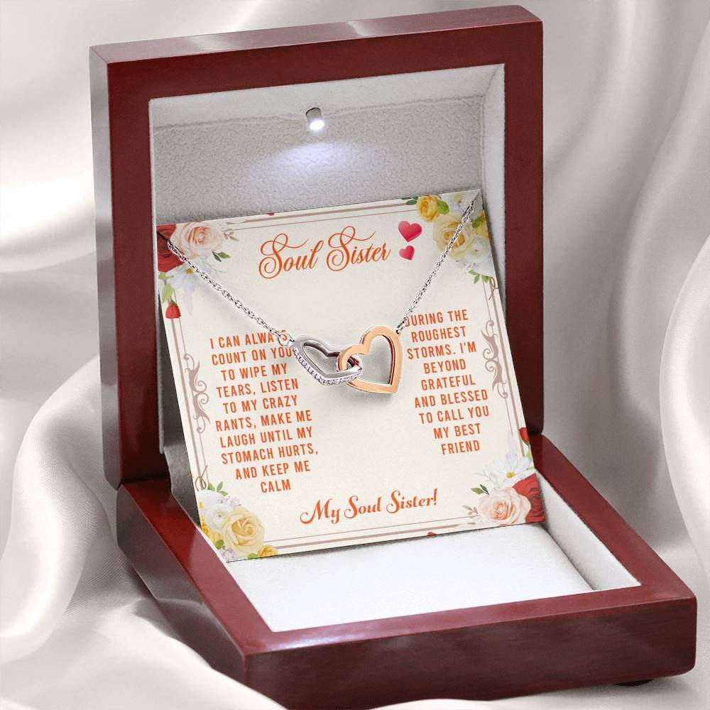 Soul Sister, I Can Always Count on You, Interlocking Hearts Necklace